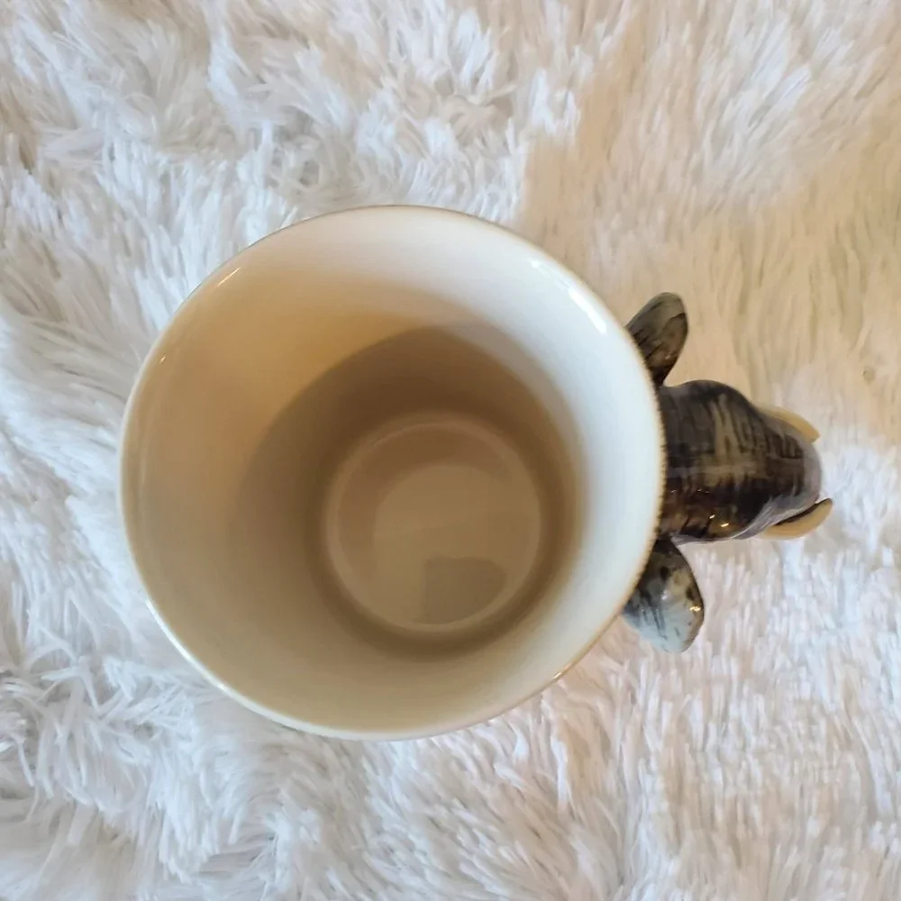 Pier 1 Ceramic Elephant Coffee Tea Mug